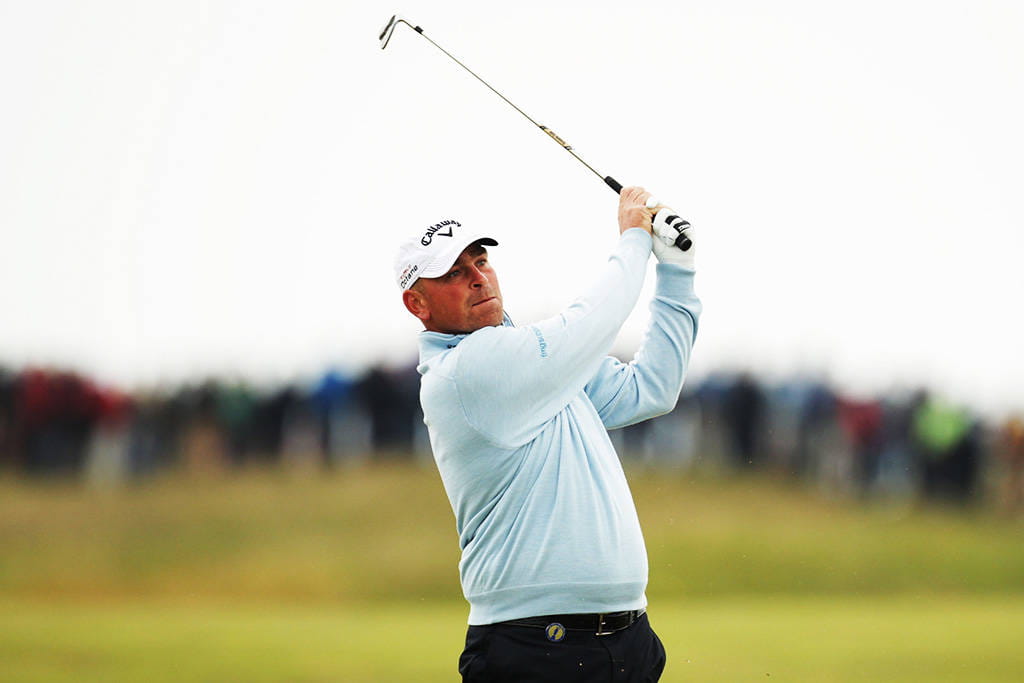 Thomas Bjorn at The Open in 2011 at Royal St George's
